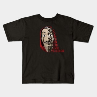 La casa de papel - Nombres De Papel Kids T-Shirt